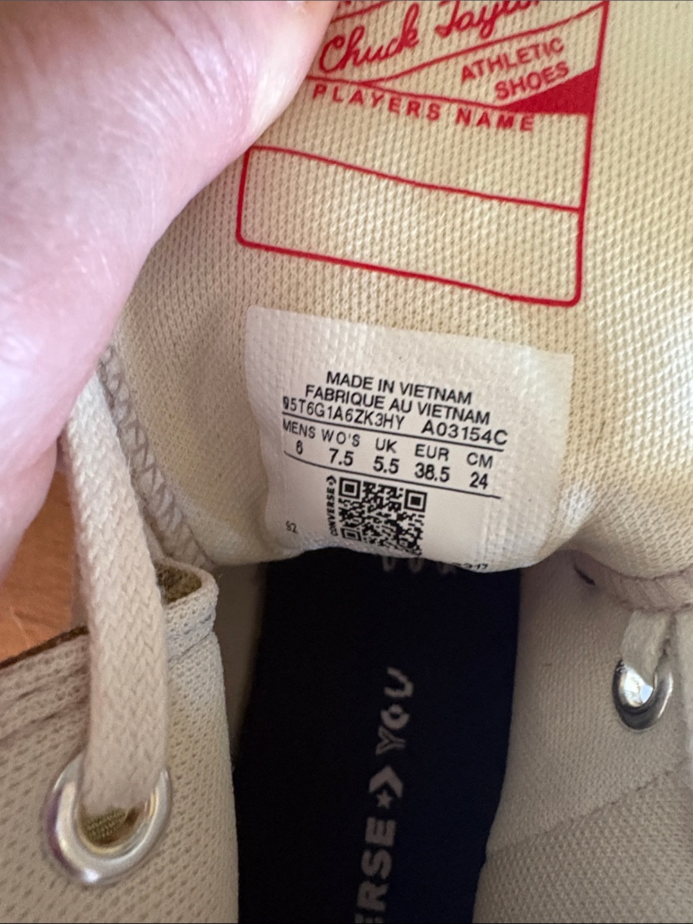 Converse Olive Green High Top Sneakers with White Star Patch Chuck Taylor - Picture 11 of 11